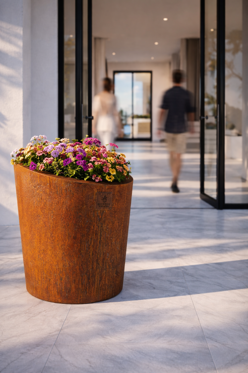 Donica LEA Hortus Ferri ze stali corten Premium donica