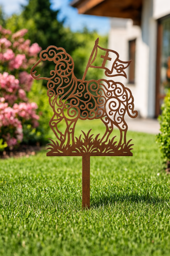 baranek wielkanocny 001 - ok.png Baran wielkanocny, ozdoba ogrodowa, dekoracja ogrodowa Baran baranek wielkanocny, Hortus Ferri stal corten