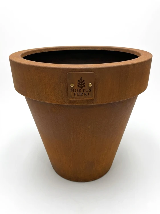 Donica Nobilis rozmiar M ze stali corten Hortus Ferri - pusta donica 003
