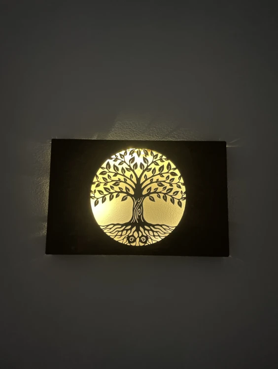 Obraz 3D, Arbor Vitae 001, drzewo życia, dekoracja ścienna ze stali corten, stal korten